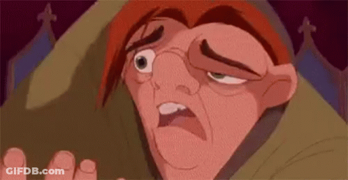 Hunchback Of Notre Dame Surprised Close Up GIF