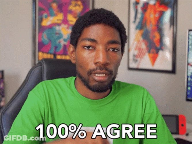 Hundred Percent I Agree GIF