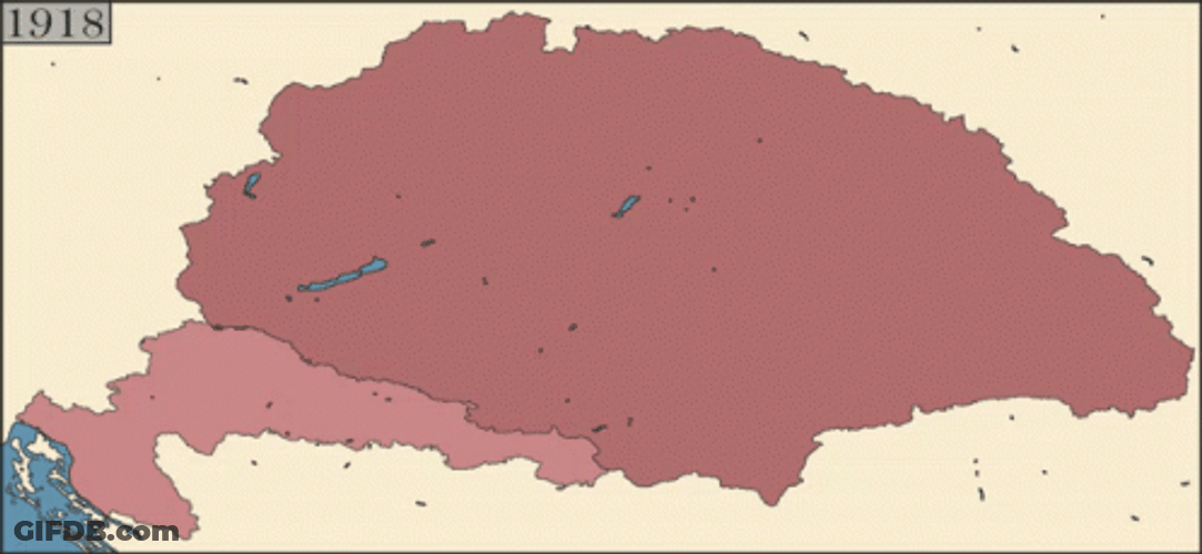 Hungary Map History GIF