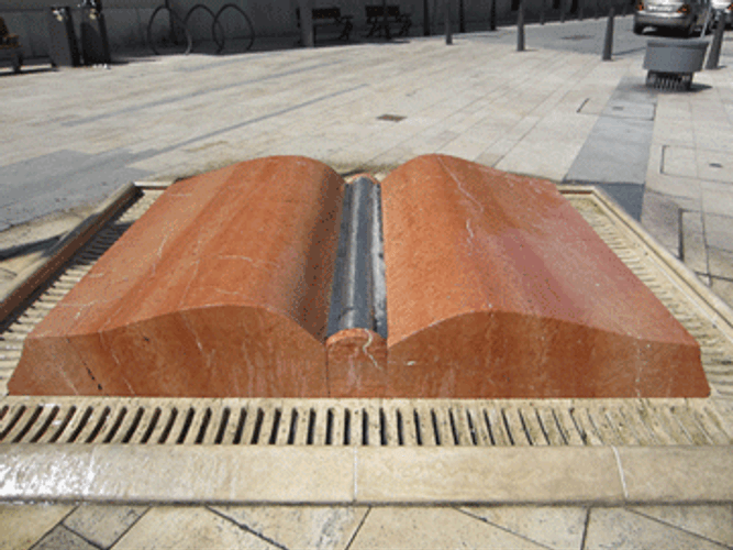 Hungary Open Book Fountain GIF