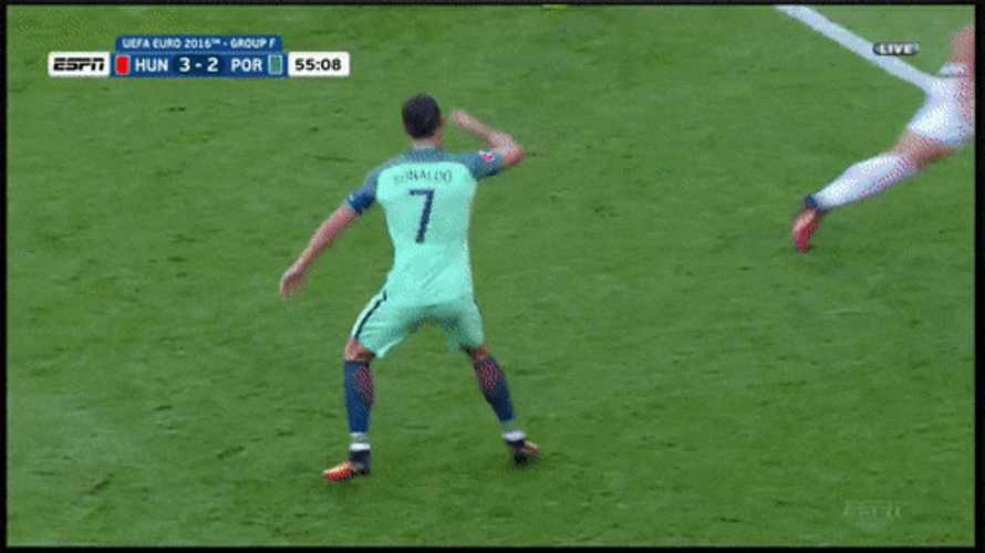 Hungary Versus Portugal Annoyed Footballer GIF