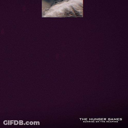 Hunger Games Poster Girl With Long Blonde Hair GIF
