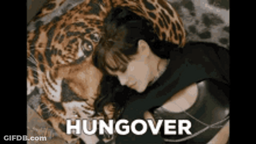 Hungover Dramatic Sleeping Girl Lying On Floor GIF
