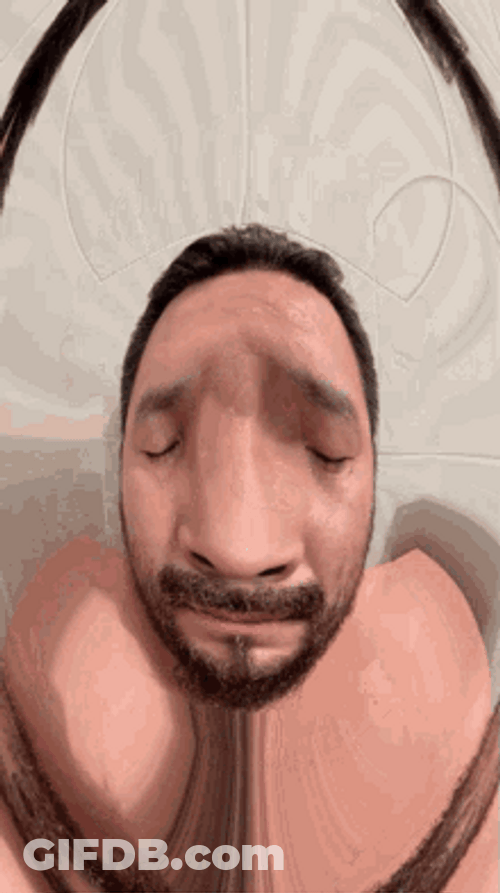 Hungover Guy Dizzy Spells Trippy Loop GIF