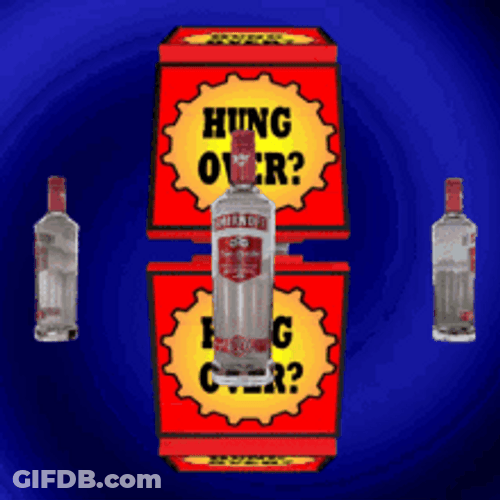Hungover Vodka Alcohol Roulette GIF