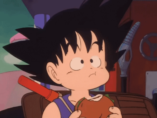 Hungry Baby Goku GIF