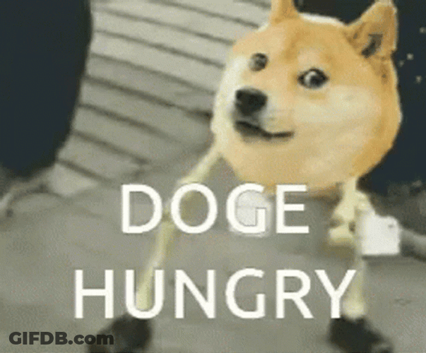 Hungry Dancing Doge Meme GIF