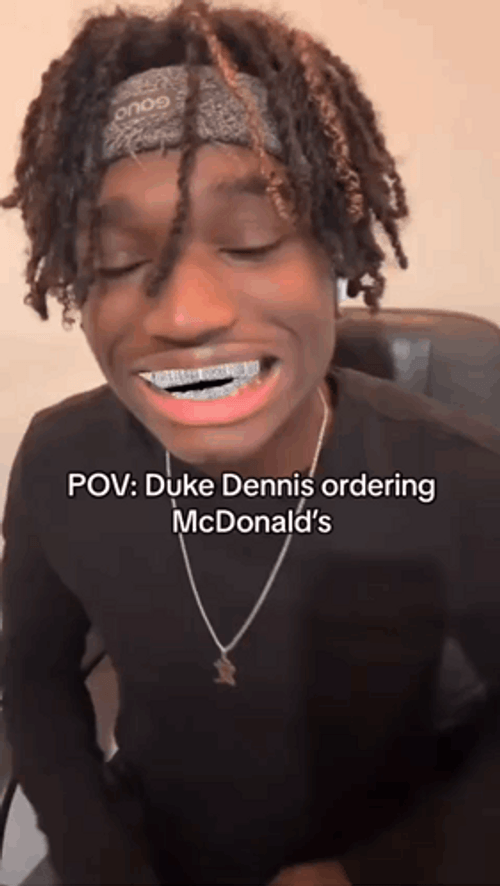 Hungry Duke Dennis Ordering McDonalds GIF