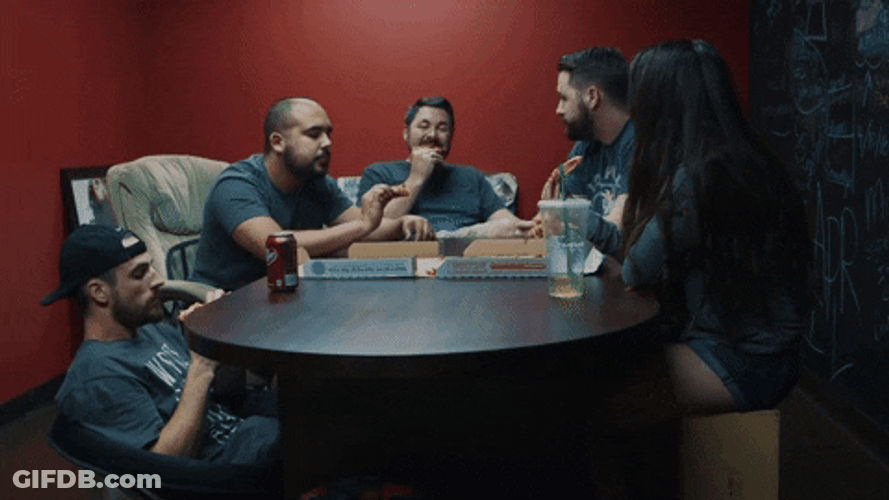 Hungry Friends Lunch Time Break GIF