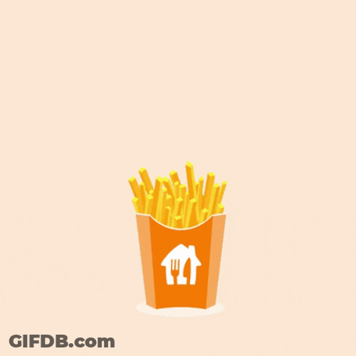 Hungry Fries Snack Lunch Time GIF