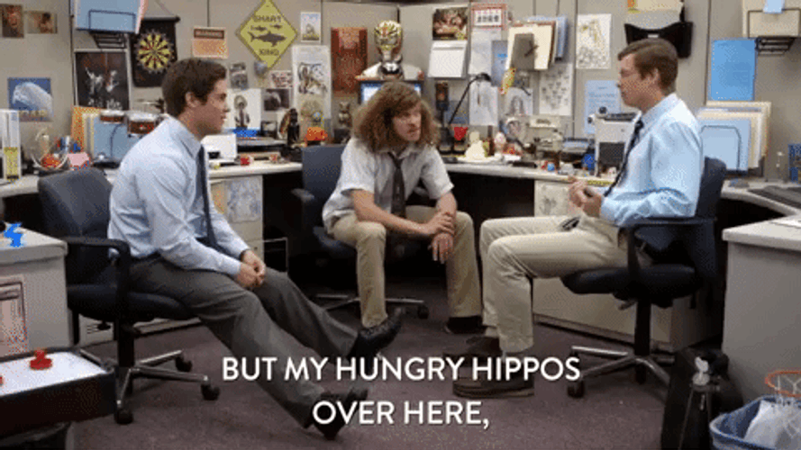Hungry Hippo Adam DeVine Workaholics GIF