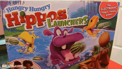 Hungry Hungry Hippos Launchers Electronic Flippin' Frenzy Game GIF