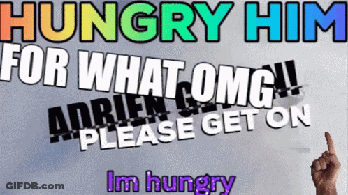Hungry Man Poster GIF