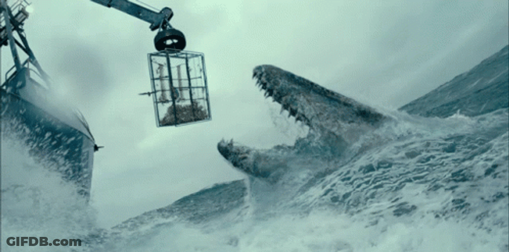 Hungry Mosasaurus Monster Sea GIF