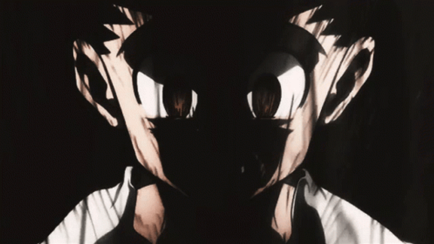 Hunter Hunter Angry Gon Freecss Black White Aura GIF