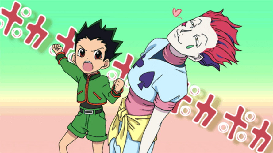 Hunter Hunter Gon Freecss Beating Up Hisoka Morow GIF