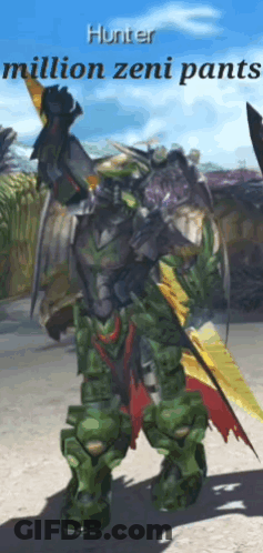Hunter Wearing Million Zeni Pants GIF