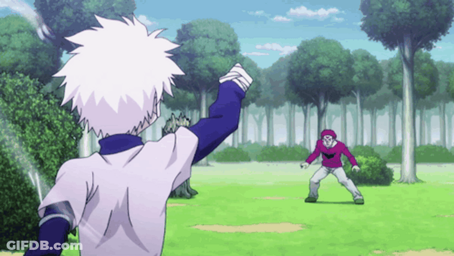 Hunter X Hunter Killua Twirling Yo Yo Around GIF