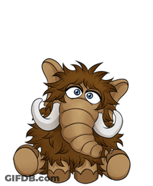 Hurra Hurray Cartoon Mammoth GIF