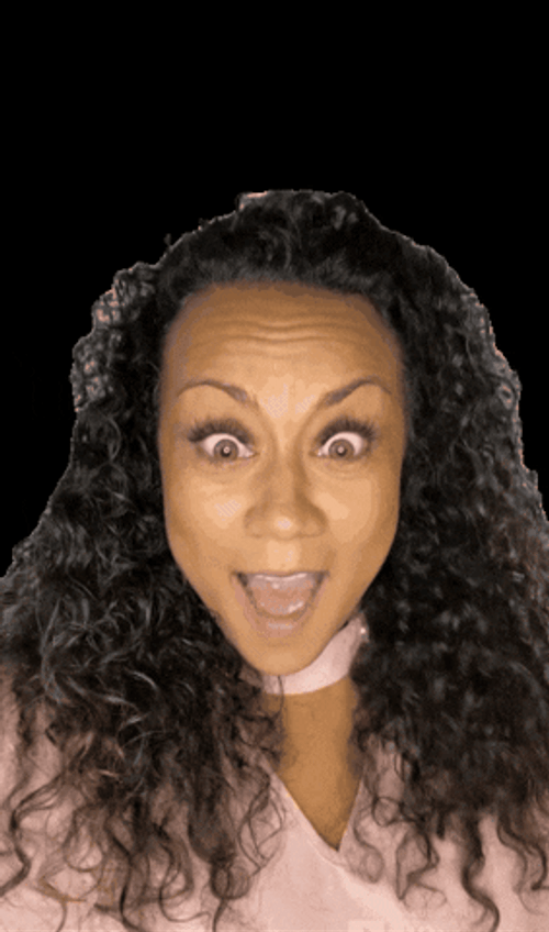 Hurray Confetti Celebration Black Lady GIF