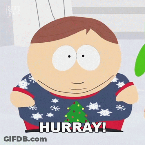 Hurray Eric Cartman Christmas Sweatshirt GIF