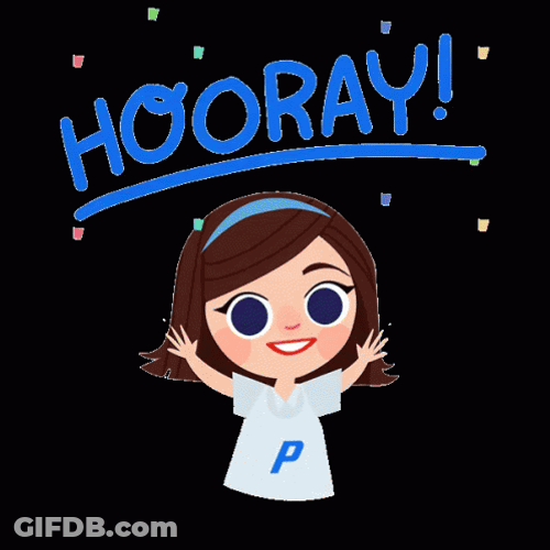 Hurray Hooray Girl Letter P Shirt GIF