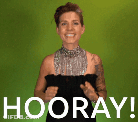 Hurray Hooray Lady Ready To Party GIF