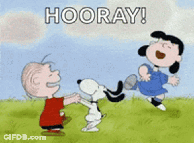 Hurray Hooray Snoopy Celebration GIF