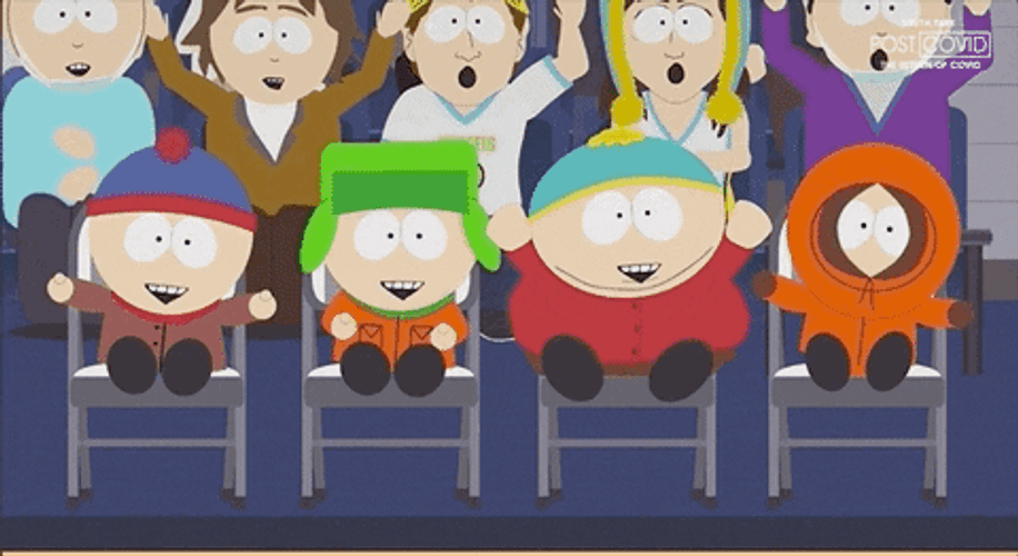 Hurray Yes Cheering South Park GIF