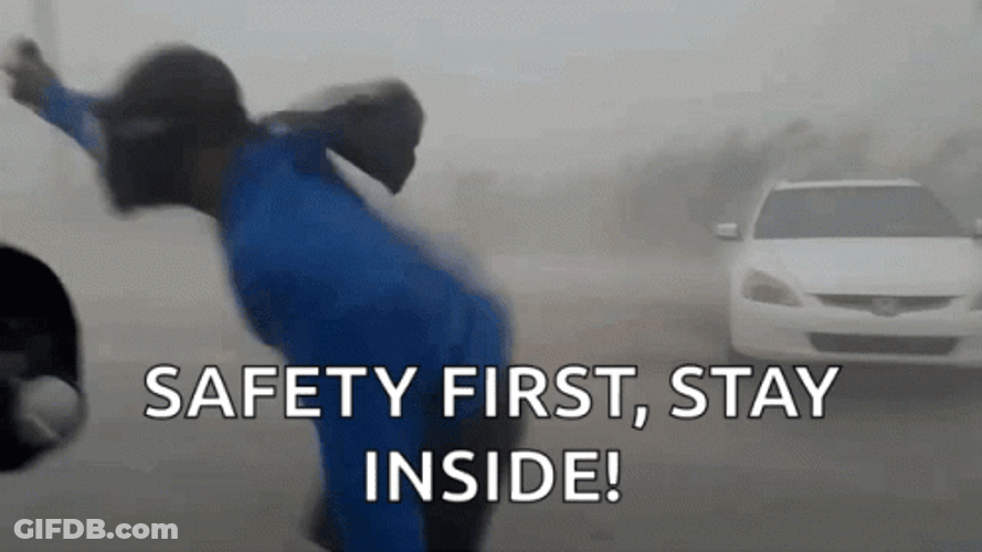Hurricane Meme Safety First Stay Inside GIF