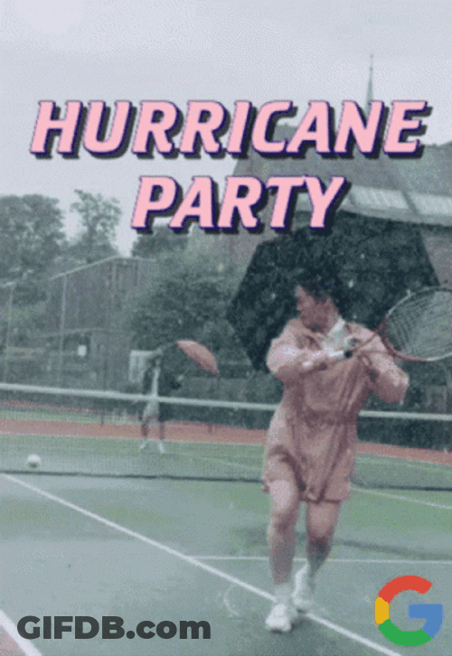 Hurricane Meme Tennis Player Missing The Ball GIF