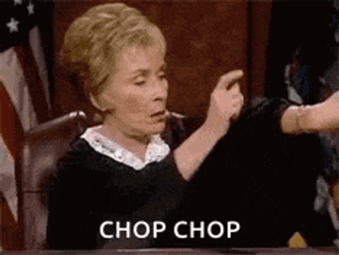 Hurry Up Judge Judy GIF