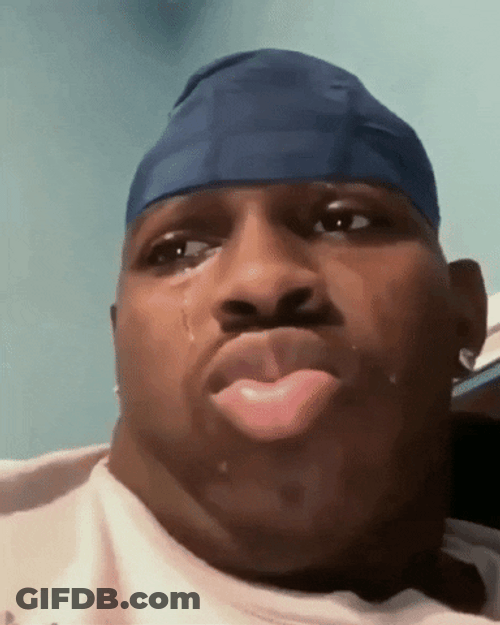 Hurt Crying Black Man GIF