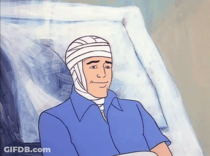 Hurt Injured Devlin Cartoon GIF
