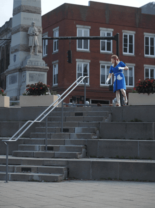 Hurt Pain Girl Falling Down Stairs GIF