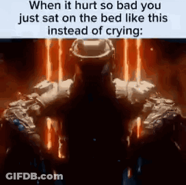 Hurt So Bad Sitting On Bed Not Crying GIF