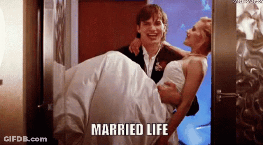 Husband Carrying His Wife Marriage Life GIF