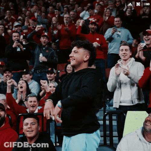Huskers Standing Ovation Claps GIF