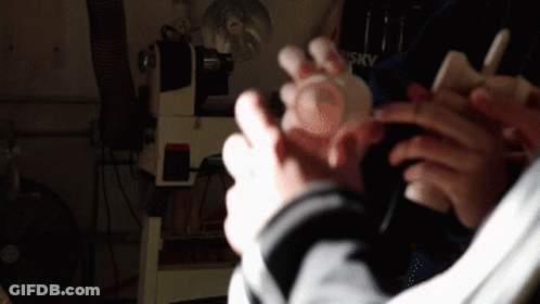 Husky Machine Making Piece Of Wood GIF