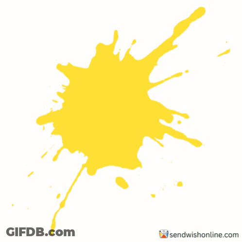 Hustle And Humble Poster With Yellow Splash GIF