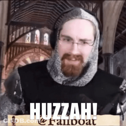 Huzzah Bearded Man GIF