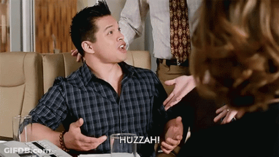 Huzzah Josh Chan Crazy Ex Girlfriend GIF