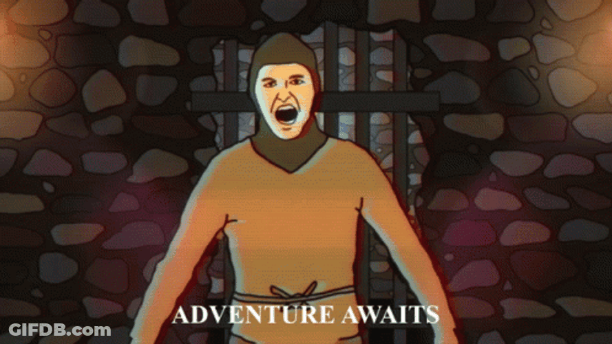 Huzzah Playing RPG Adventure Awaits GIF