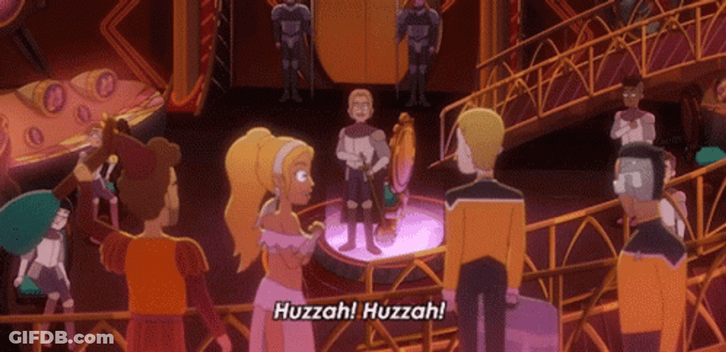 Huzzah Star Trek Cartoon GIF