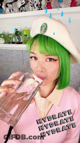 Hydrate Hydrate Hydrate Stay Hydrated Goldie Chan GIF