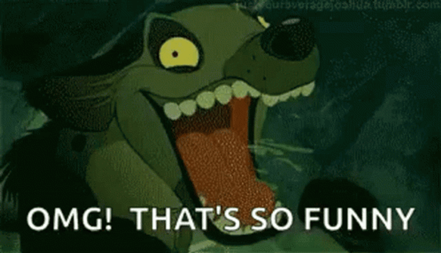 Hyena Omg That's So Funny GIF