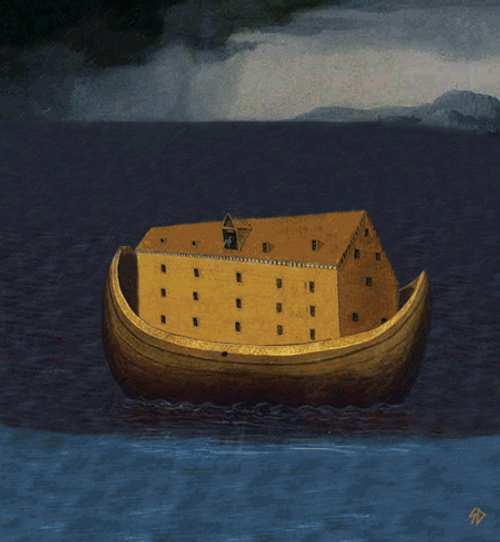 Hyena Snuck On Noah Ark GIF
