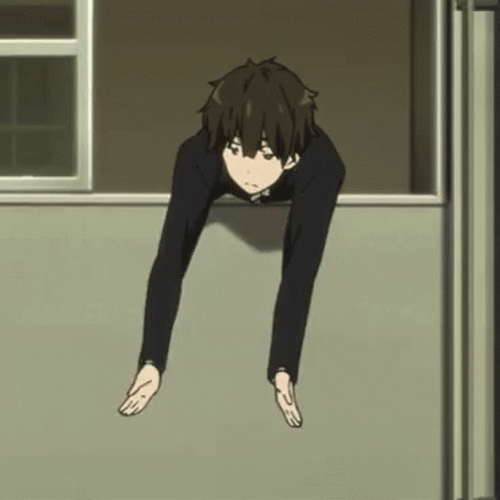 Hyouka Hotaro Oreki Window Clapping GIF