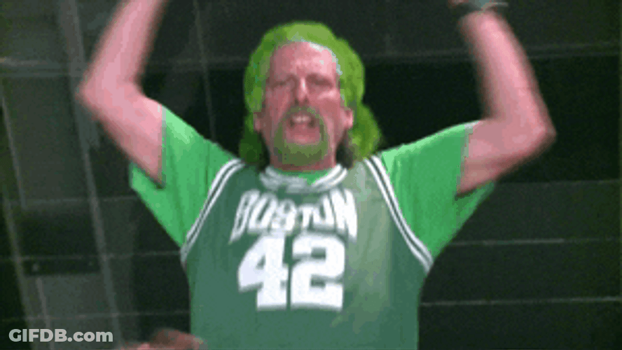 Hype Boston Celtics Fan GIF
