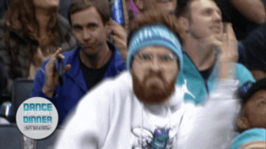 Hype Charlotte Hornets Fan GIF
